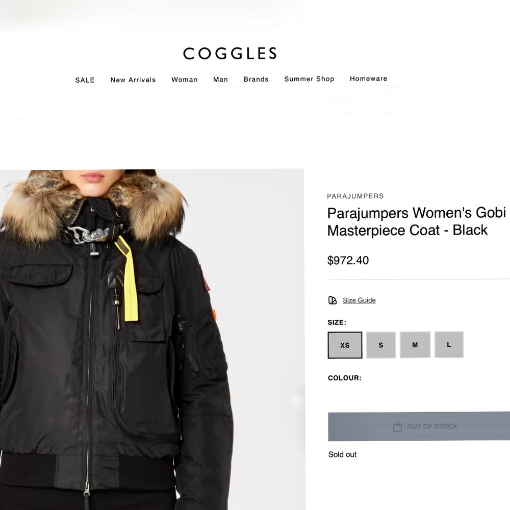 Parajumpers Gobi Base Down Jacket size M New with Tags - Picture 8 of 16